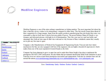 Tablet Screenshot of medilineengg.onlineindia.org